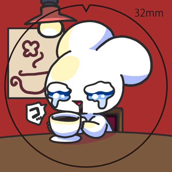 純喫茶キッチー缶バッジコーヒー