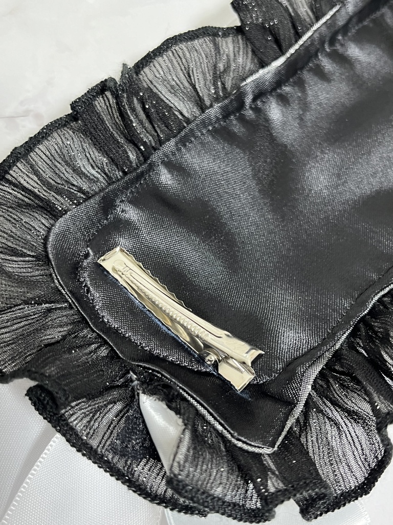 サテンヘッドドレス