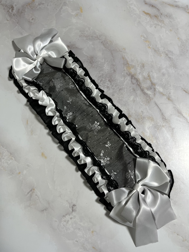 サテンヘッドドレス