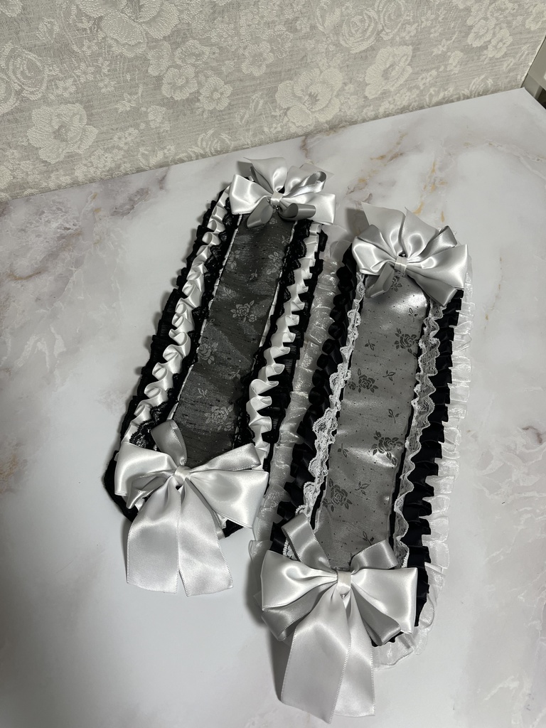 サテンヘッドドレス