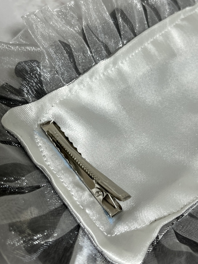 サテンヘッドドレス