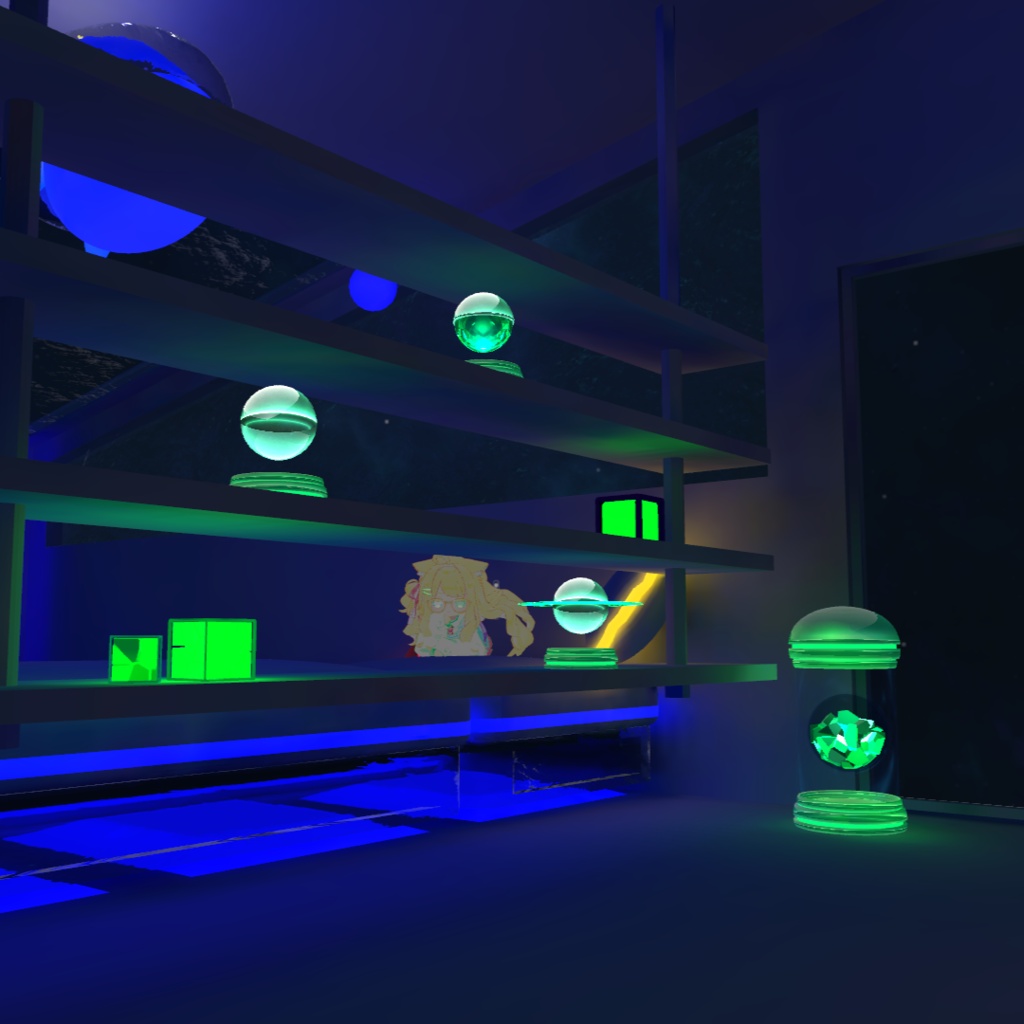 Orb Light|浮遊回転式エネルギーコアライトセット【VRChat対応】