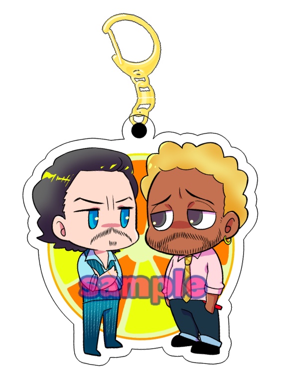 【通常発送】ブレトレ双子アクキーA「ケンカするほど…Ver.」