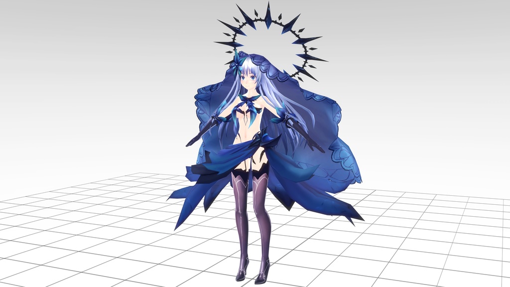 【MMDモデル】鳶一折紙·闇
