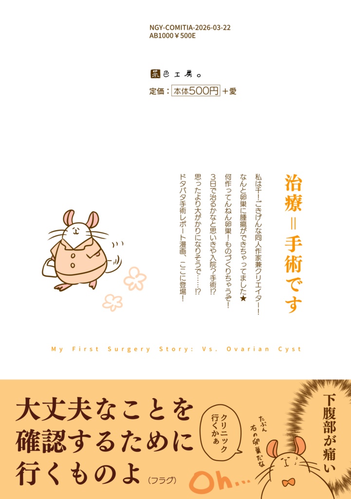 【DL版】はじめて手術した話。VS卵巣嚢腫