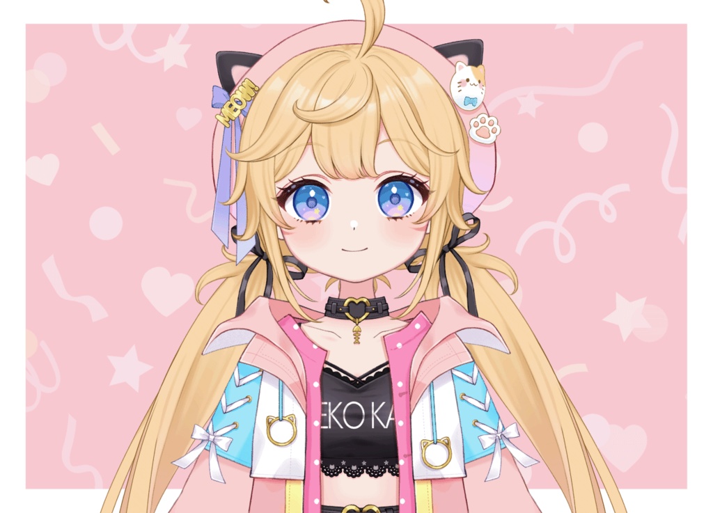 【汎用モデル】ねこモチーフの女の子