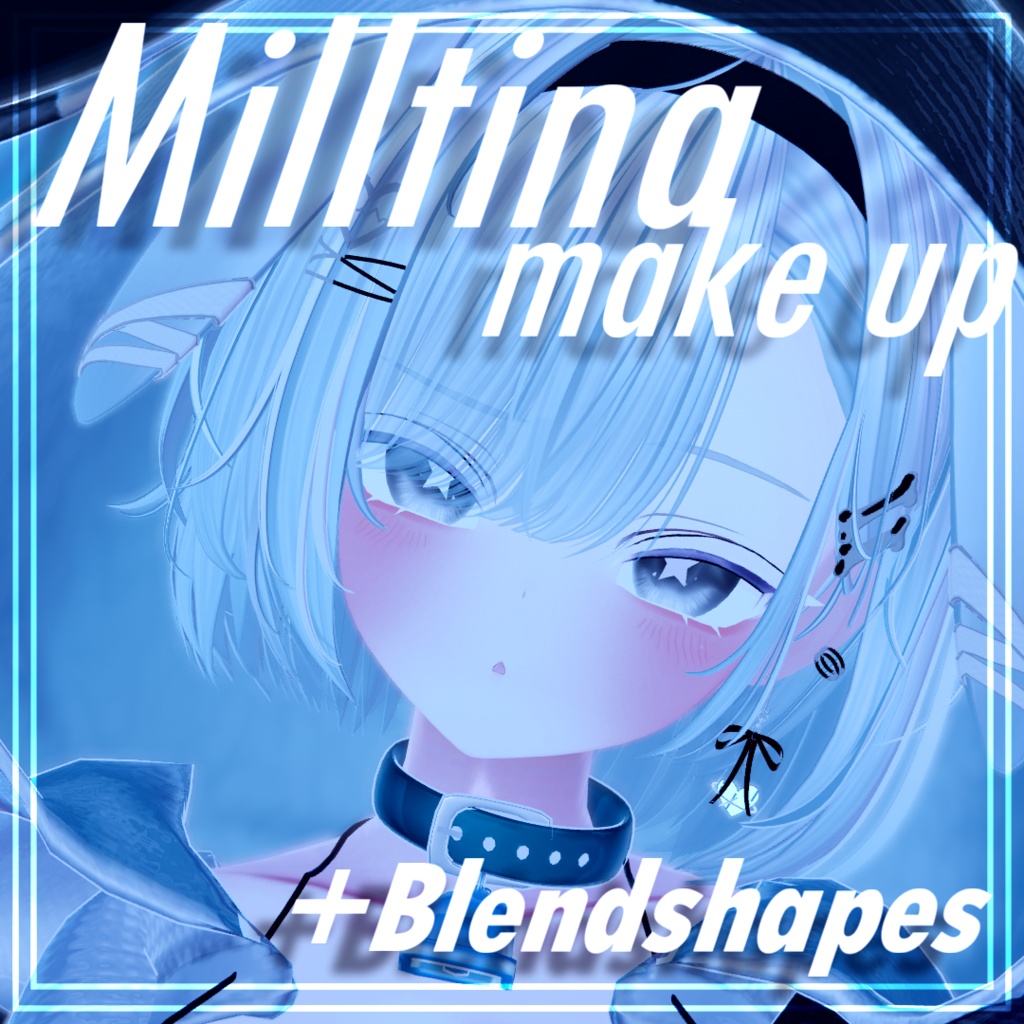 White Milltina makeup +blendshape & face anim