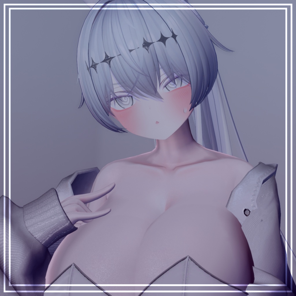 White Milltina makeup +blendshape & face anim