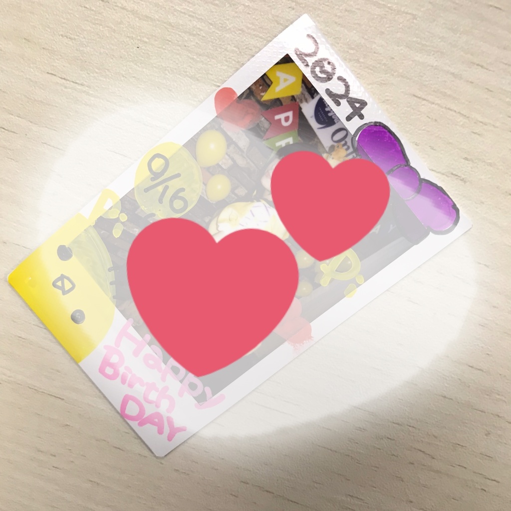 2024年生誕衣装デコチェキ