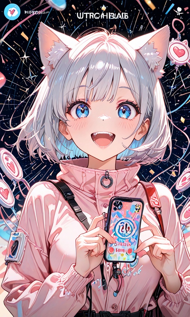 1000f記念【充電させて】モバイルバッテリー