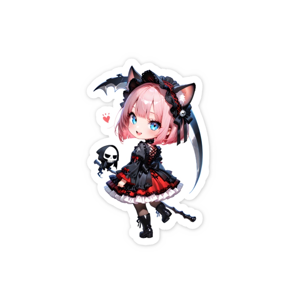 2000f達成記念ステッカー☆ReaperKey黒