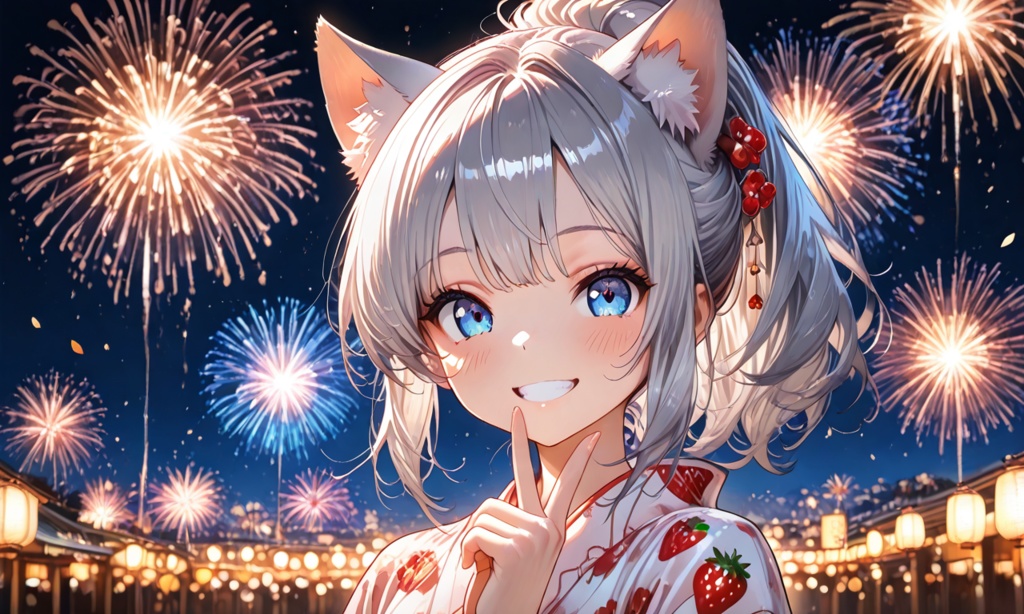 2,000f記念の夏っぽいフォト風カード(*^-^*)