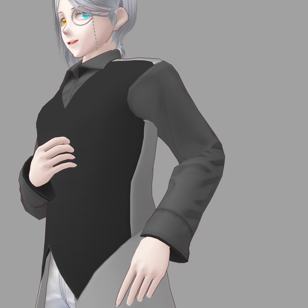 【C2&C】シンプルペプラムベスト