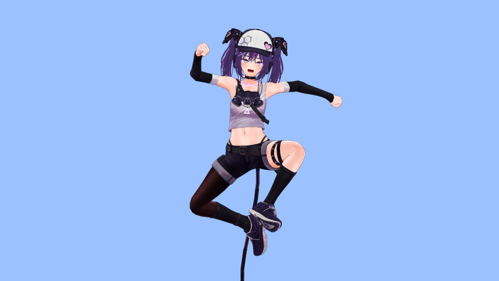 明るいアニメのポーズ