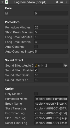 LogStream - VRChat ワールド Udon Sharp テキストログ(入退室、フリーメッセージ、ポモドーロタイマー)表示アセット