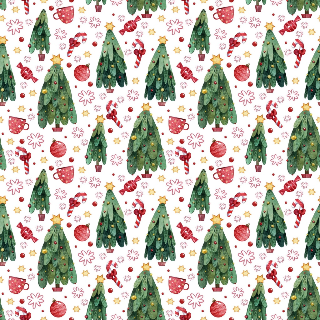 クリスマス　デジタルペーパー5枚セット｜クリスマスかわいい背景素材　PNG