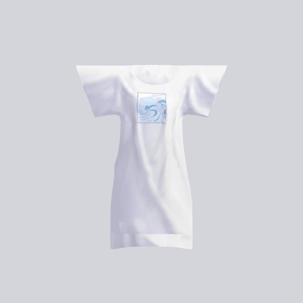 だるゆるシャツ 【真冬】【シアン】