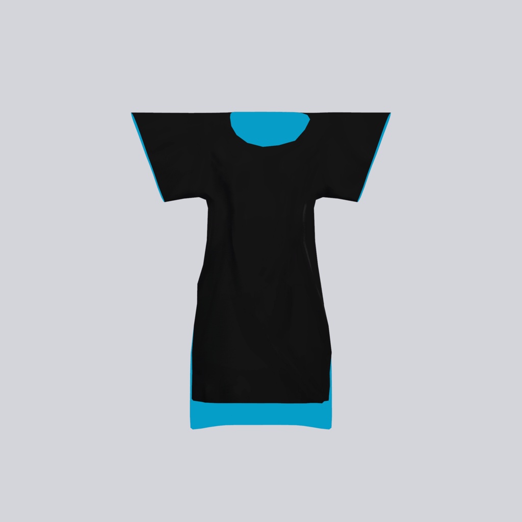 だるゆるシャツ 【真冬】【シアン】