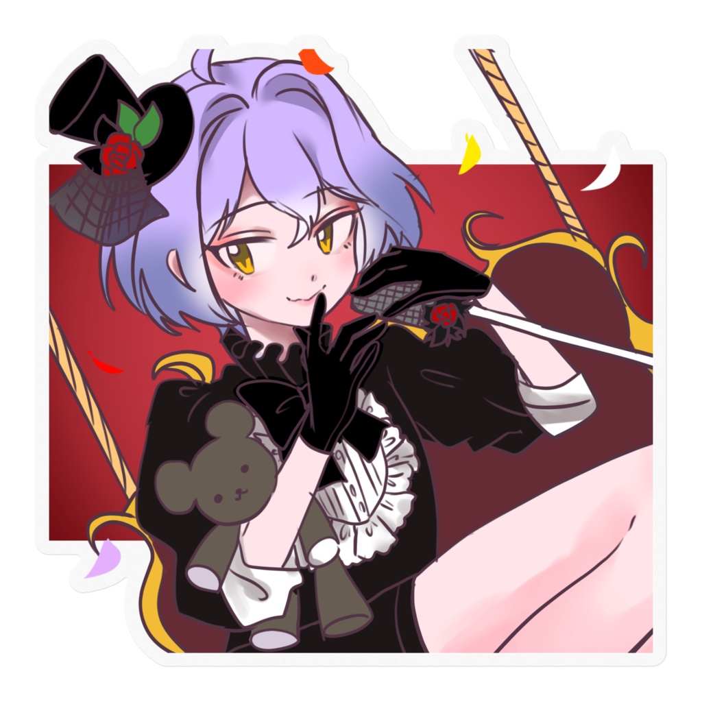 創作キャラステッカー　シオンくん