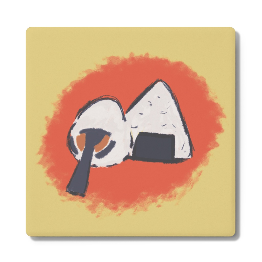 シマエナガとおにぎりコースター