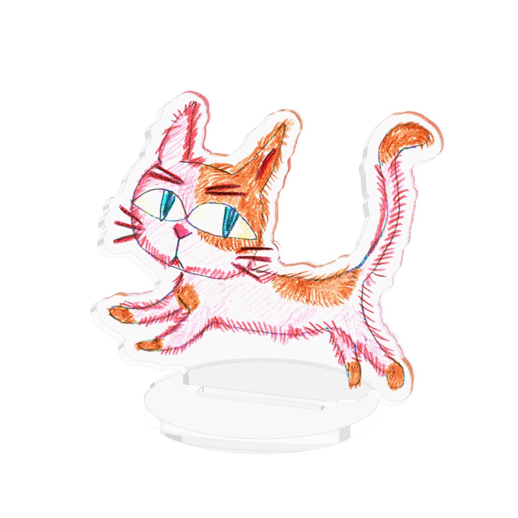 アクリル猫フィギュア
