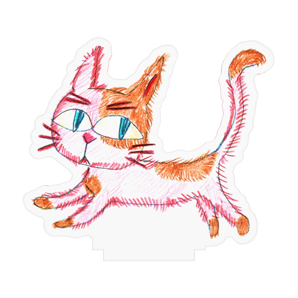 アクリル猫フィギュア