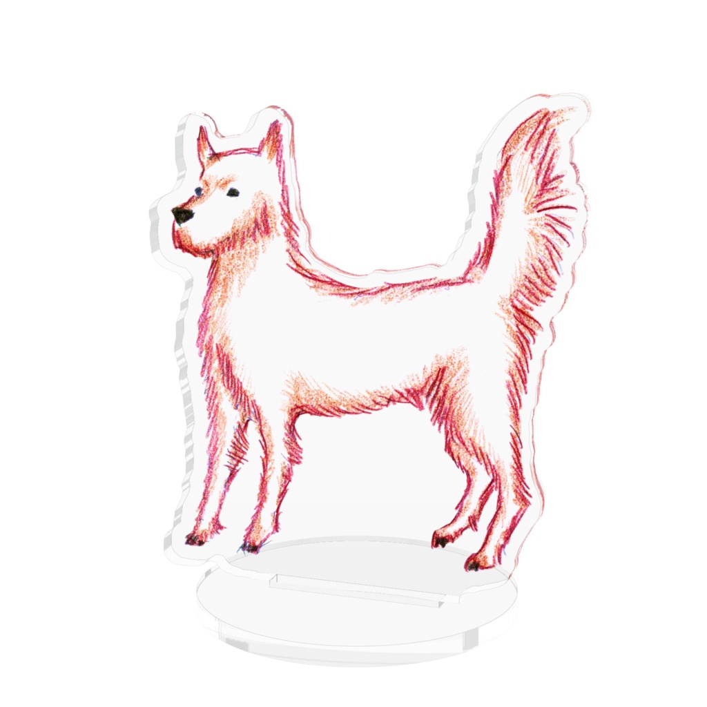 アクリルドッグフィギュア