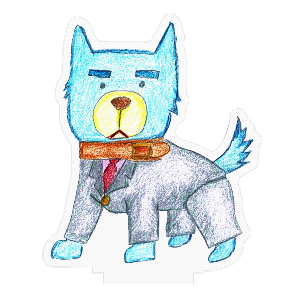 アクリルスーツ犬フィギュア
