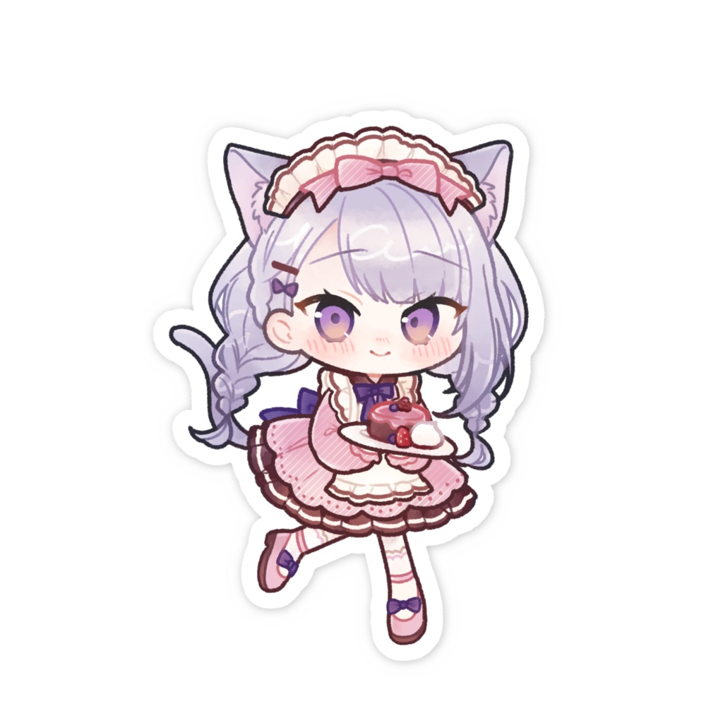 【常設】ハーフアニバーサリー お給仕ほたるスマホステッカー