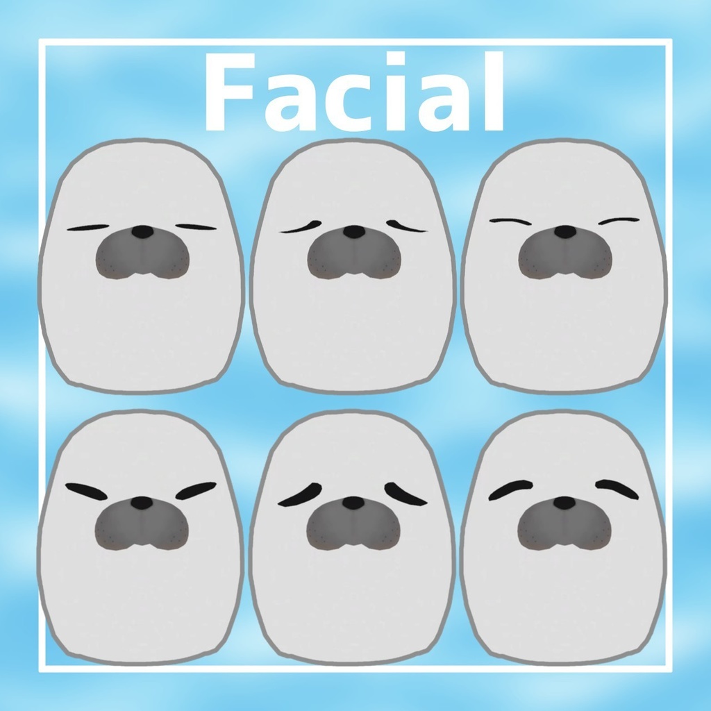 【🎉販売記念セール🎉】90度アザラシ【VRChat向けアバター】