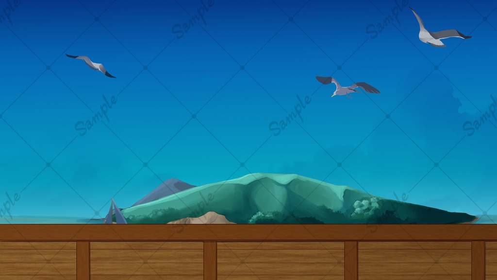 背景素材 南の島 全10種類