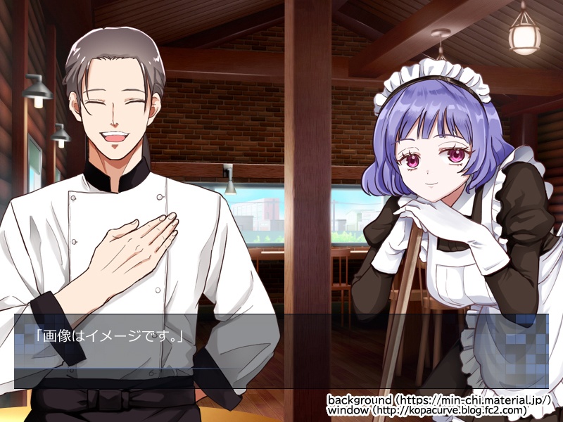 立ち絵素材 やる気のなさそうなメイド(表情10種類+1)