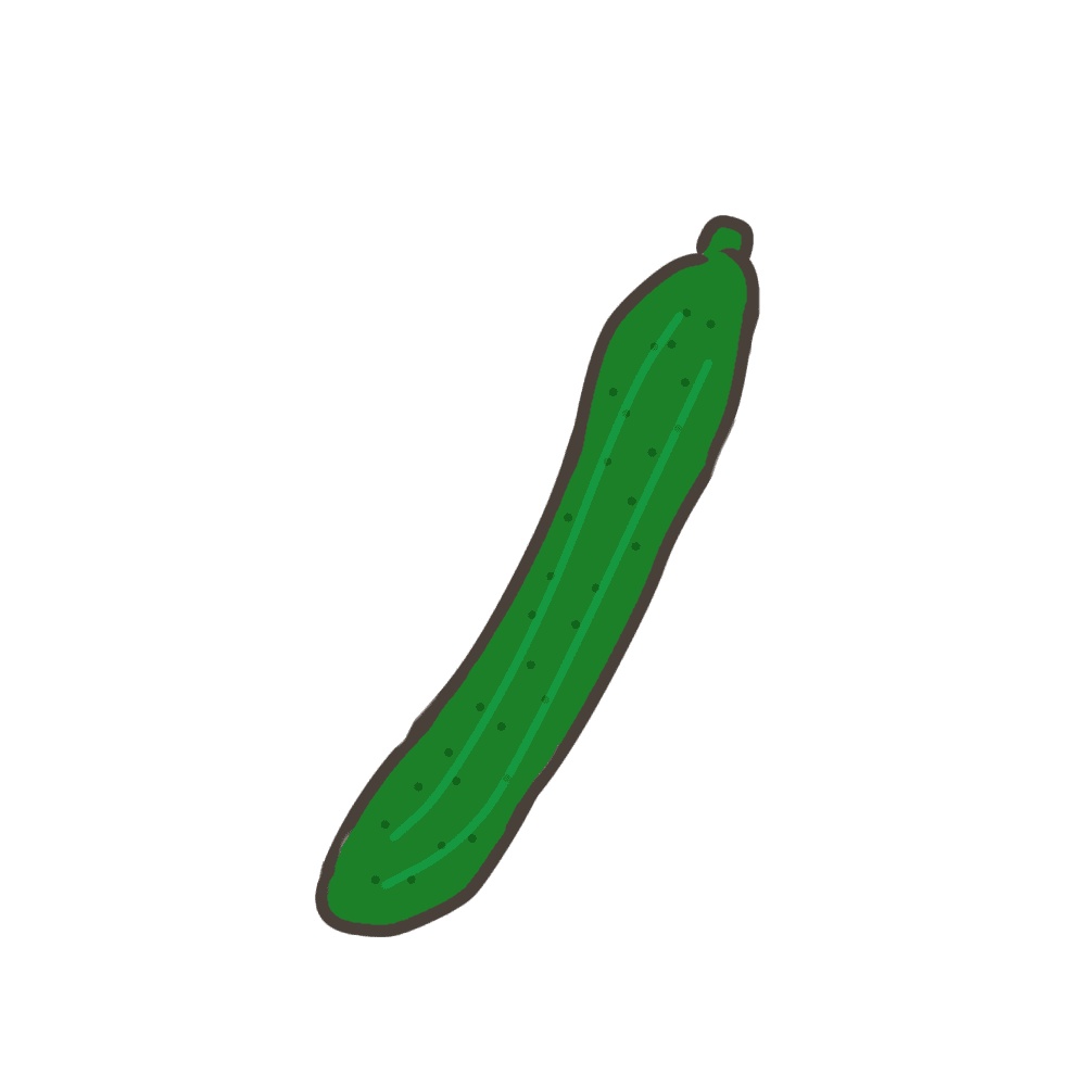 【無料】APNG素材＜Shining Cucumber＞