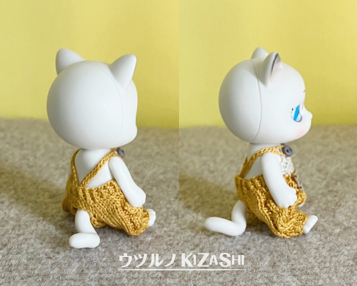 [カプセルドール][ねんどーるKids] ニットサロペット