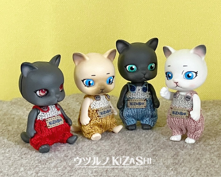 [カプセルドール][ねんどーるKids] ニットサロペット