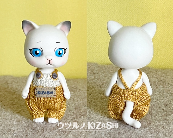 [カプセルドール][ねんどーるKids] ニットサロペット
