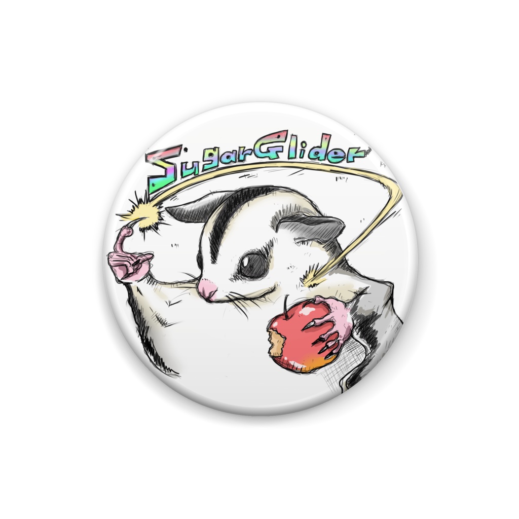 フクロモモンガバッジ