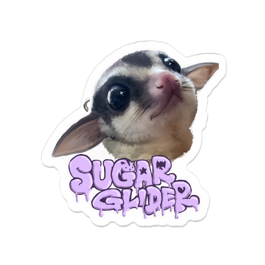 フクロモモンガアクリルバッジ