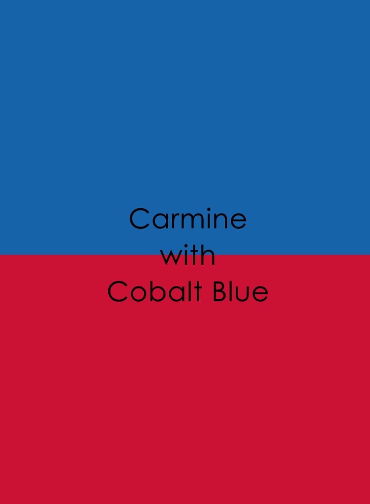Carmine with CobaltBlue