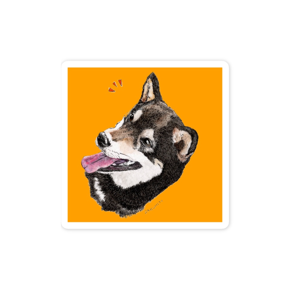 ステッカー(黒柴)