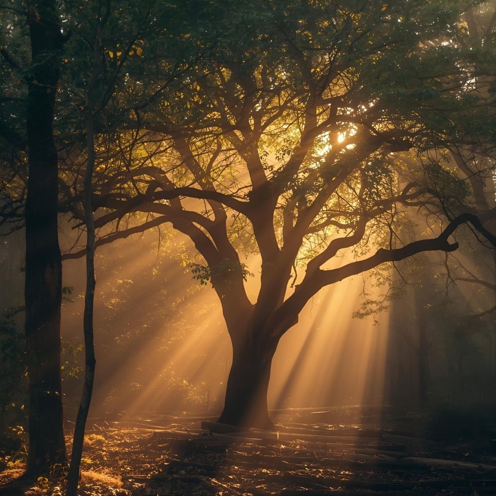 AI背景素材【光の記憶】