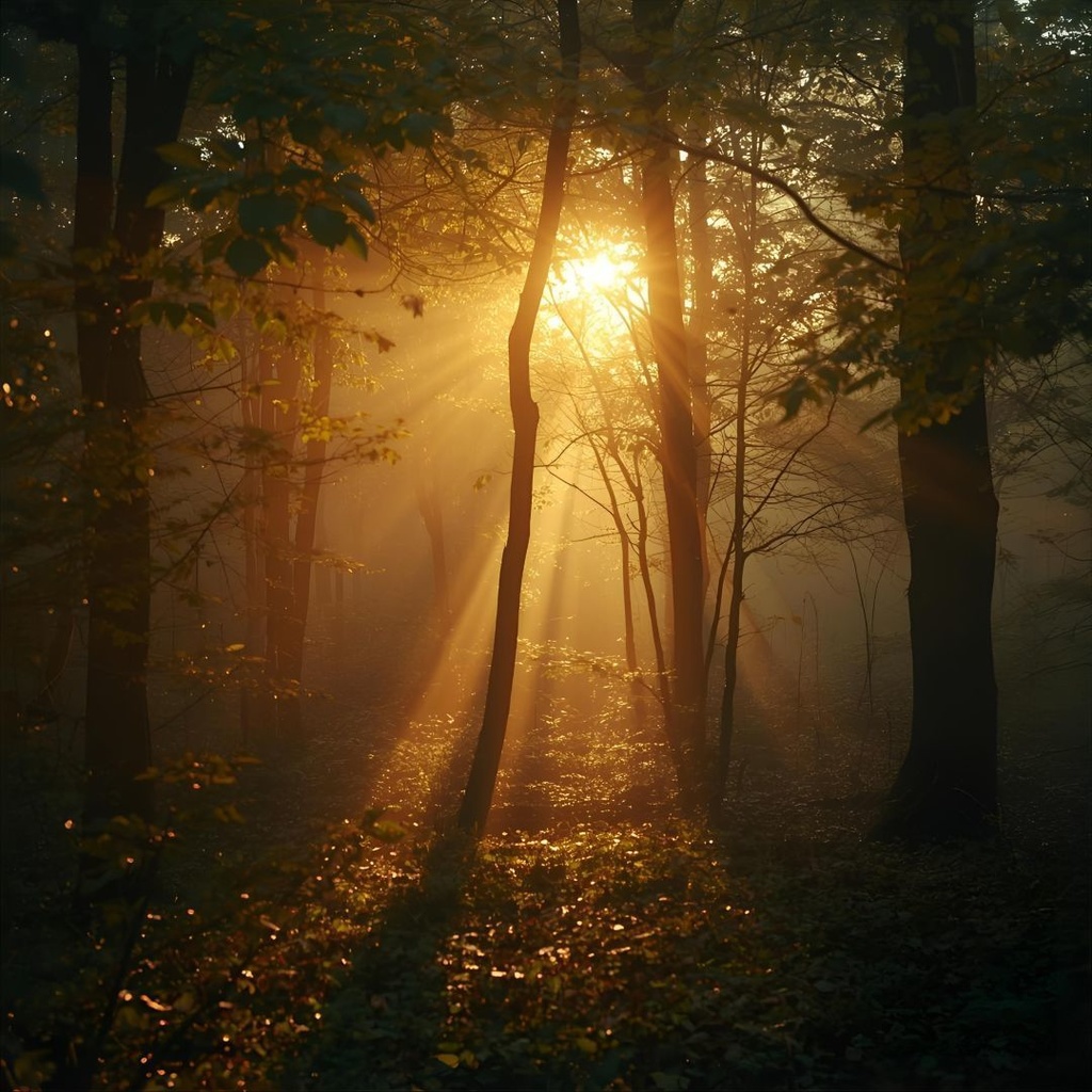 AI背景素材【光の記憶】