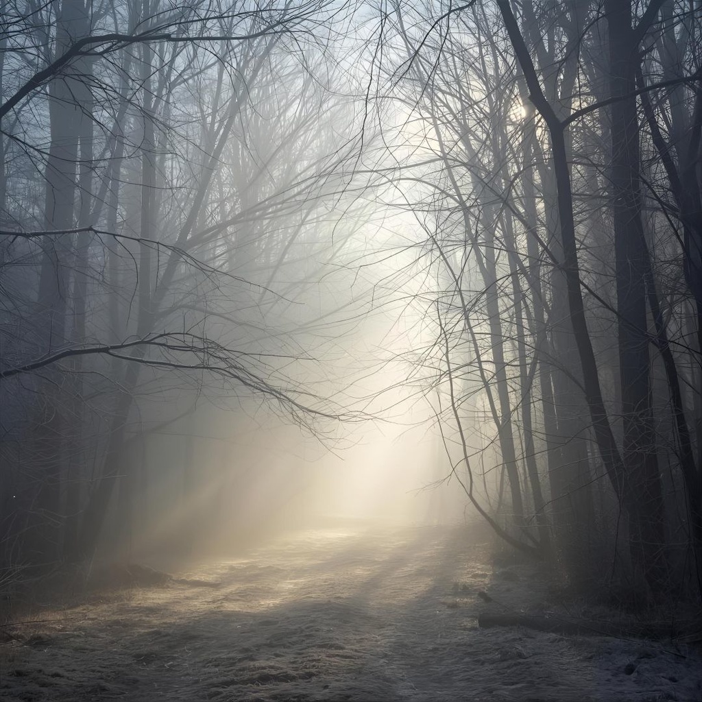 AI背景素材【森の祈り】