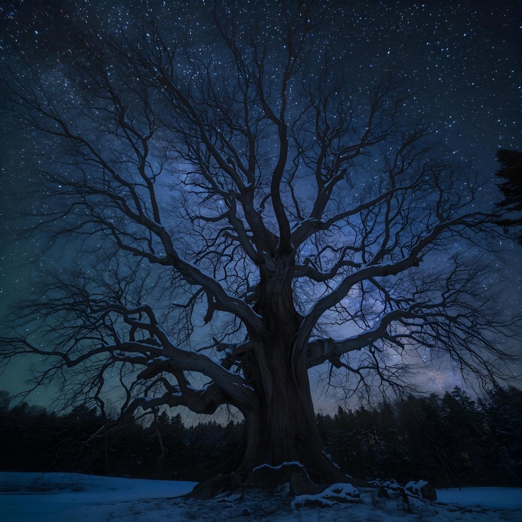 AI背景素材【森の祈り】