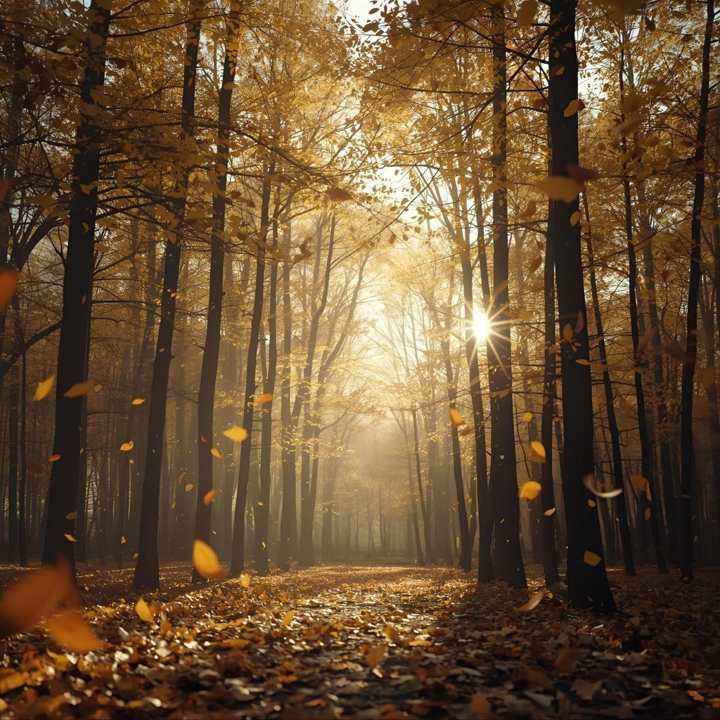 AI背景素材【森の祈り】