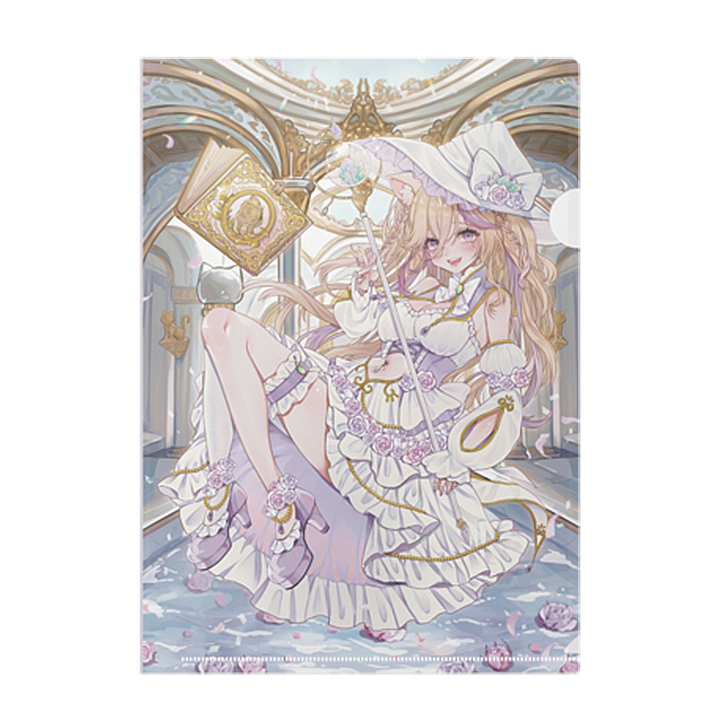 【1周年記念】花乃森そまり白魔道士衣装A4クリアファイル
