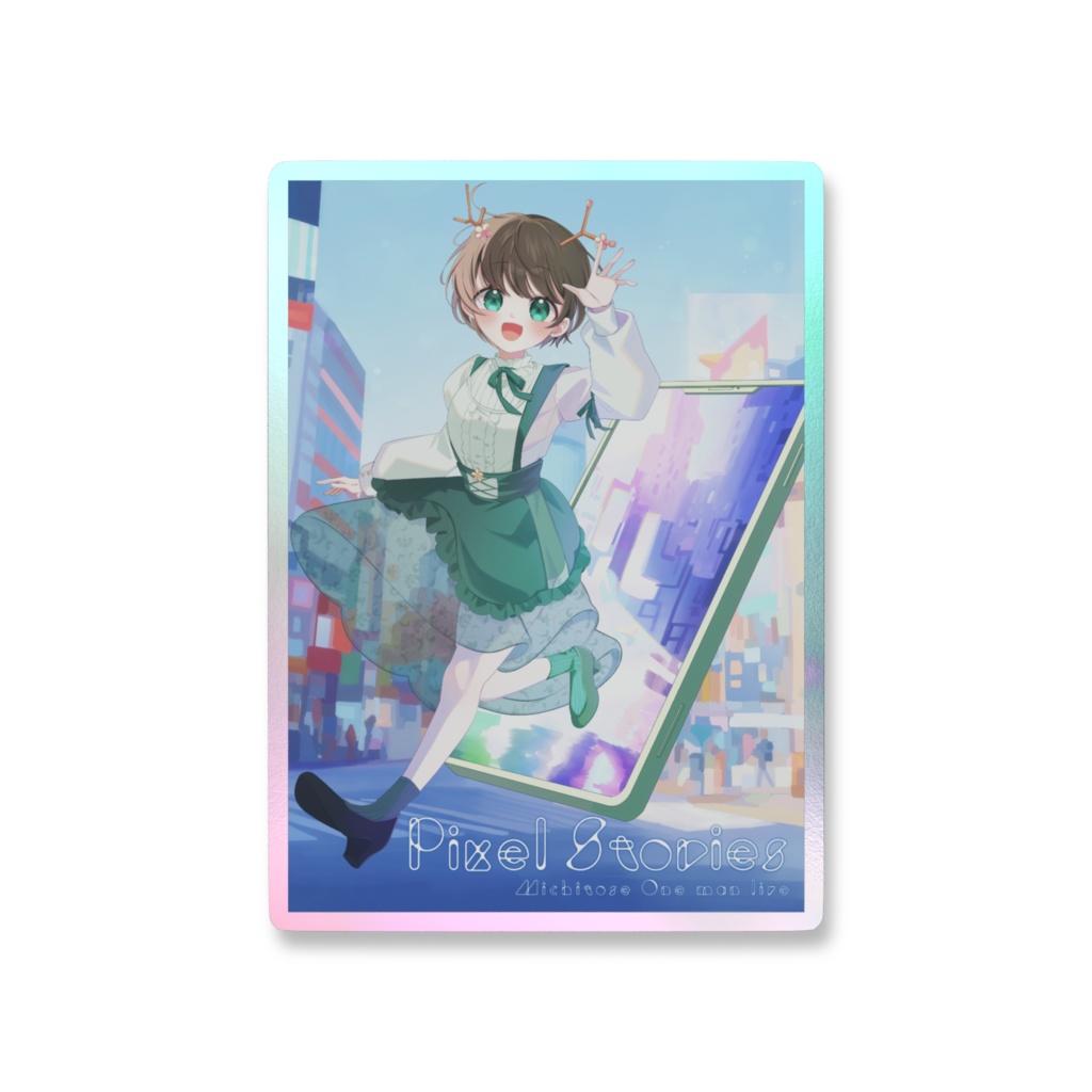 #とせわん オーロラスマホステッカー🌸🪞