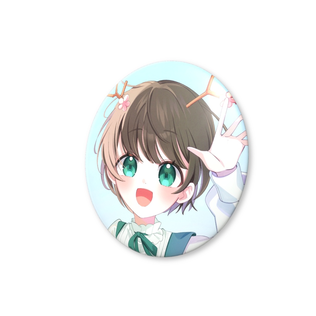 #とせわん 缶バッジ🌸🪞