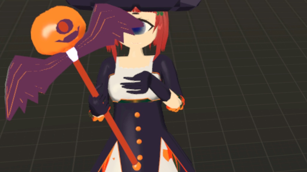 かぼちゃ帽子とステッキ