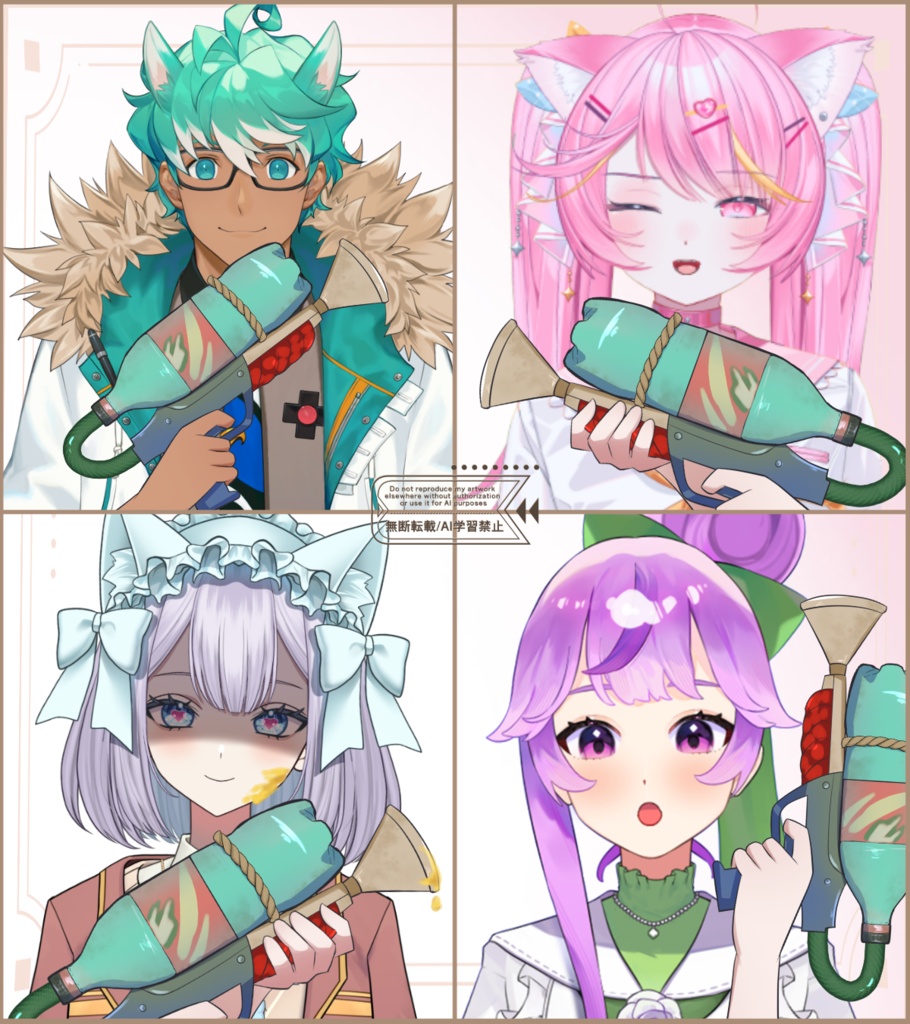 【非公式】スプラトゥーンレイダース 手素材【無料】